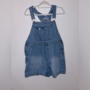 Short Denim Overalls